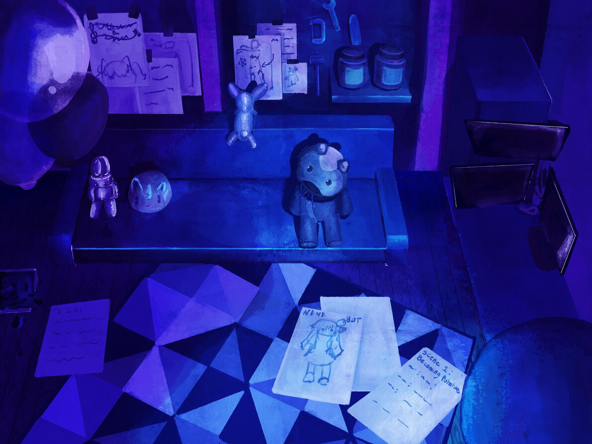 Rui's Room || Interior reimagined of Rui's room from the game Hatsune Miku Colorful Stage